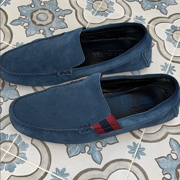 Men’s Gucci Drivers - Blue Suede Size 10